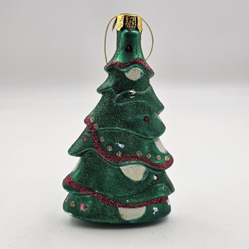 Rudolph The Red Nosed Reindeer Christmas Tree Glass Ornament 1990s 4.75 in VTG - Picture 4 of 8